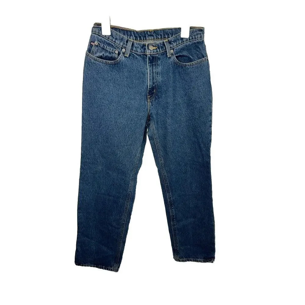 Ralph Lauren Polo Flag Jeans Men's Medium Wash Saturday Jeans Size W29/30Inseam